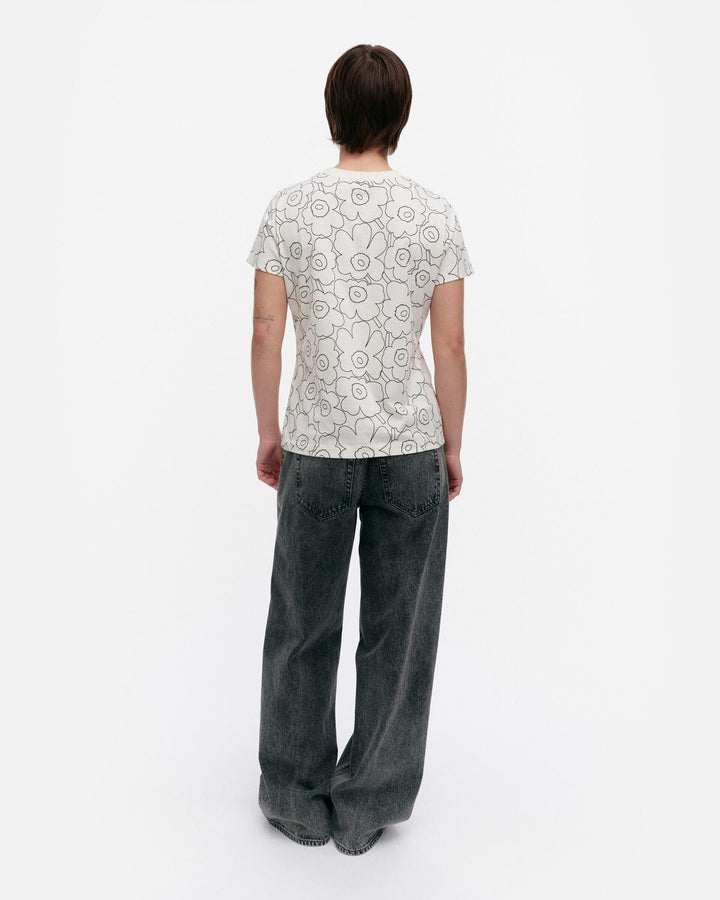 heleys piirto unikko t-shirt - white
