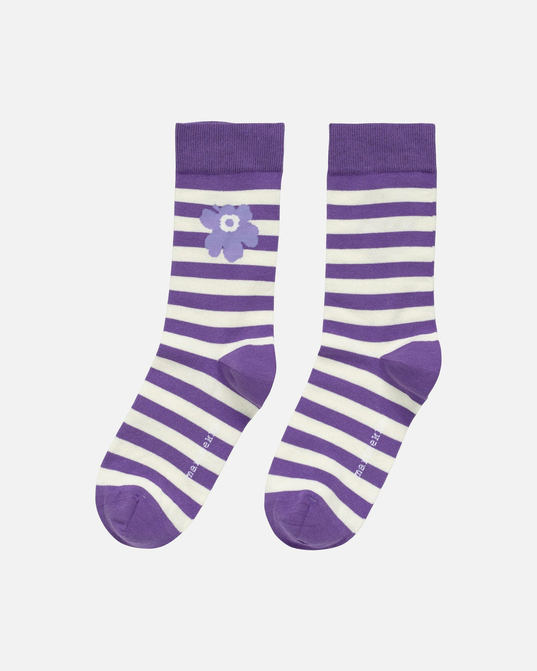 kioski kasvaa tasaraita unikko socks - purple