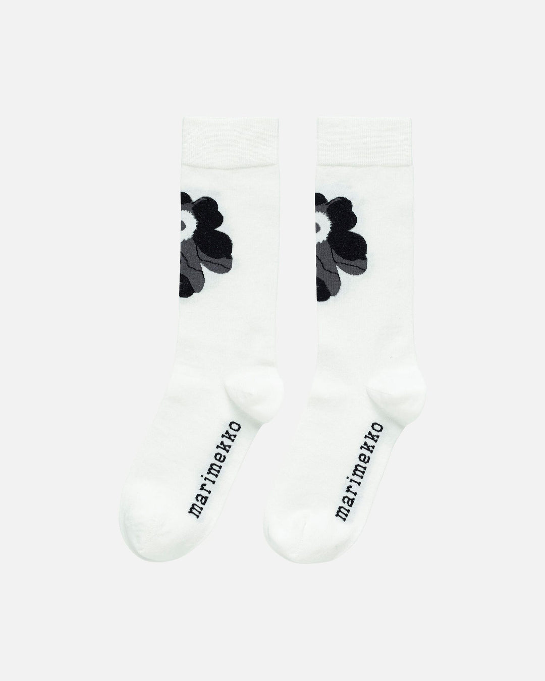 kioski toimisto unikko logo socks - black/white