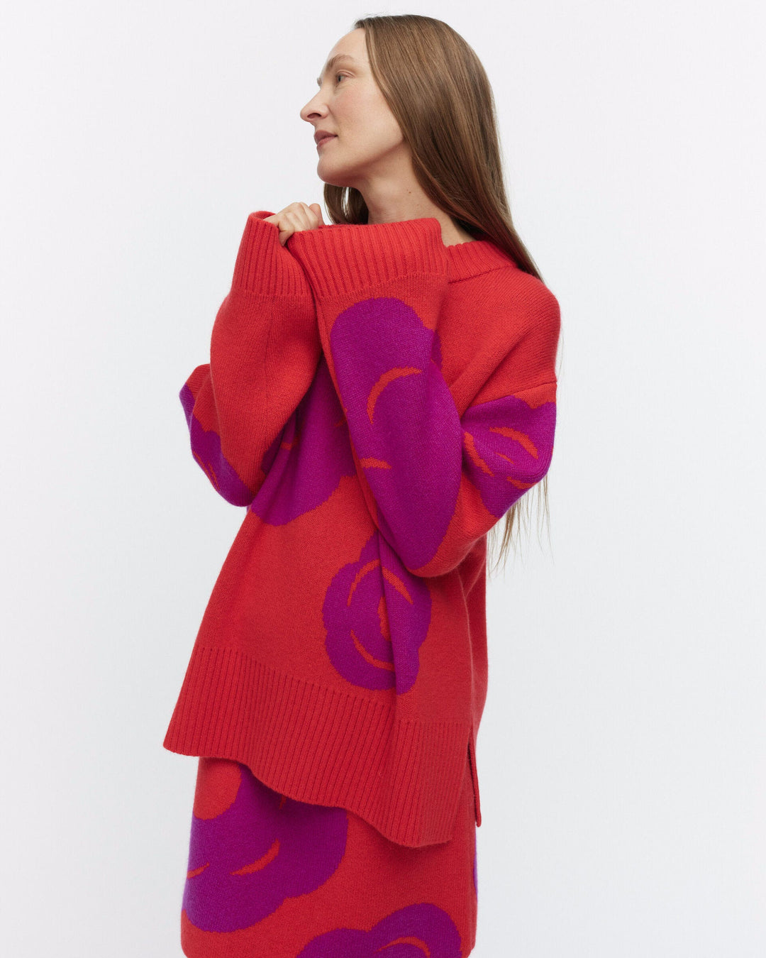 kartakteri tumma knitted wool pullover