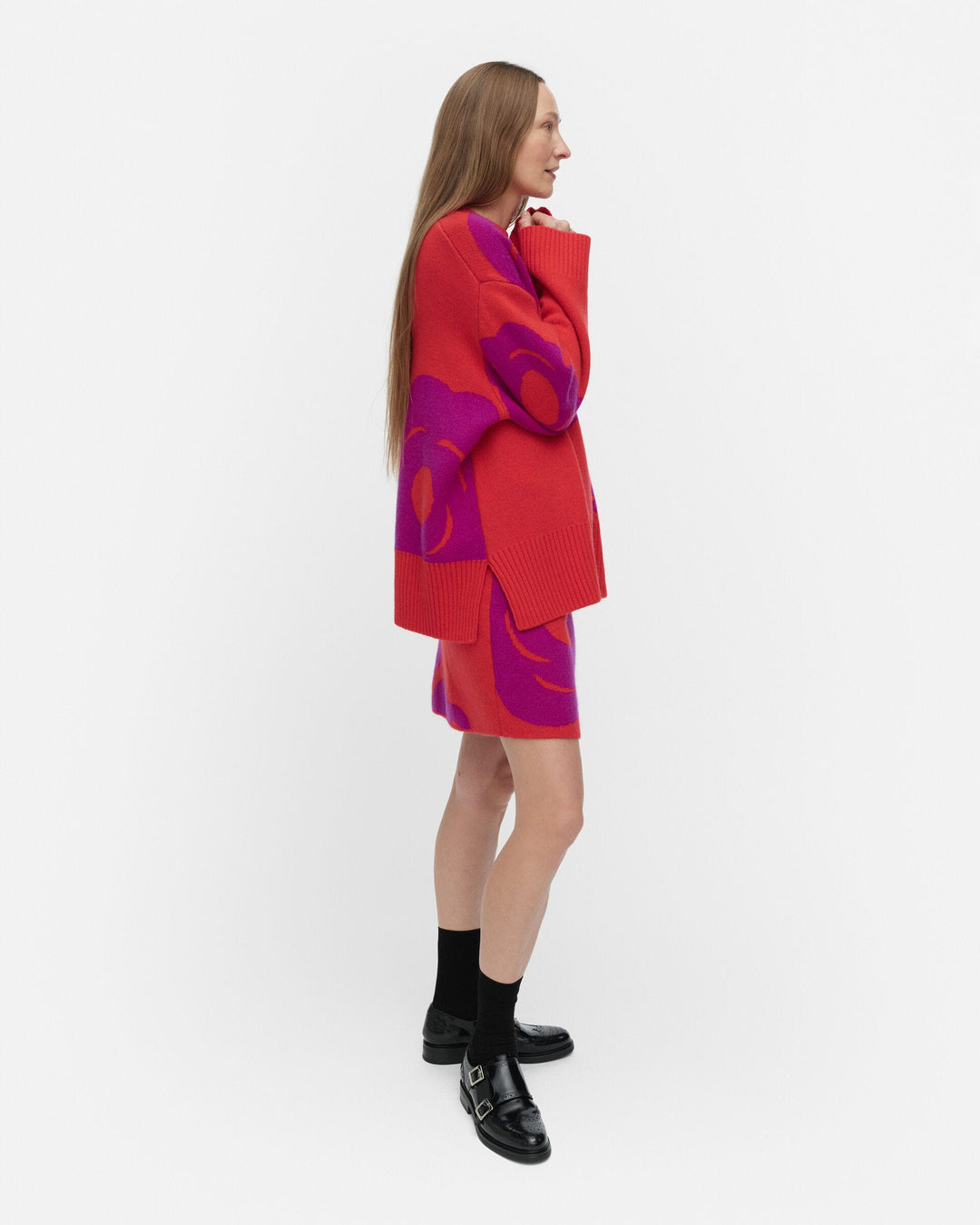 kartakteri tumma knitted wool pullover