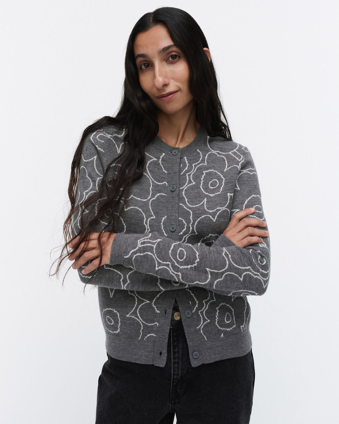 villi piirto unikko knitted cardigan