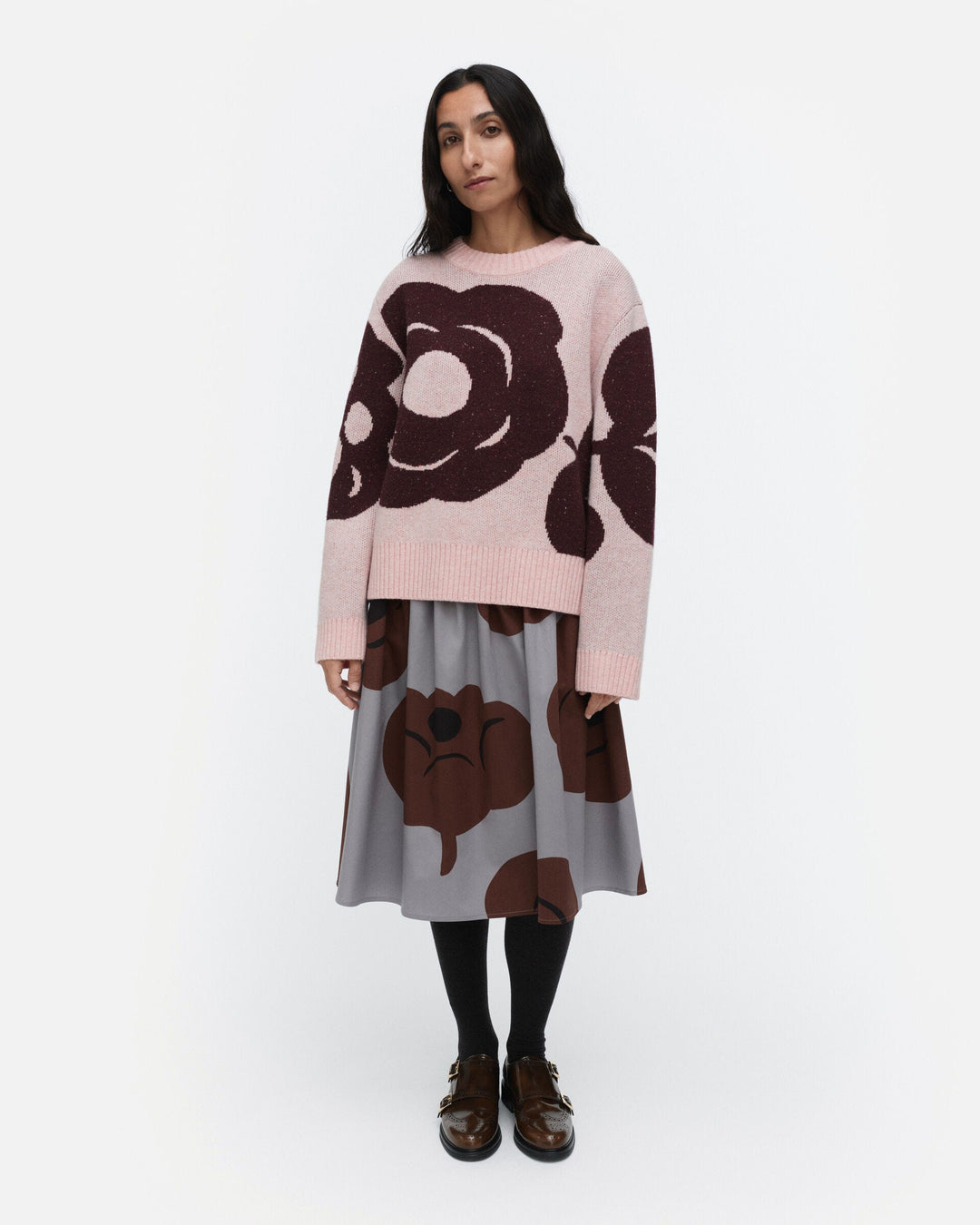 virtaus tumma knitted wool pullover