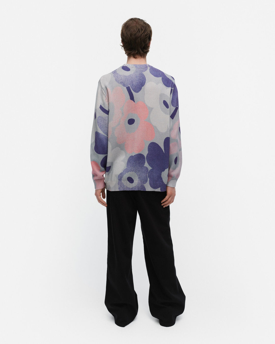 puuteri unikko kioski knitted pullover - purple