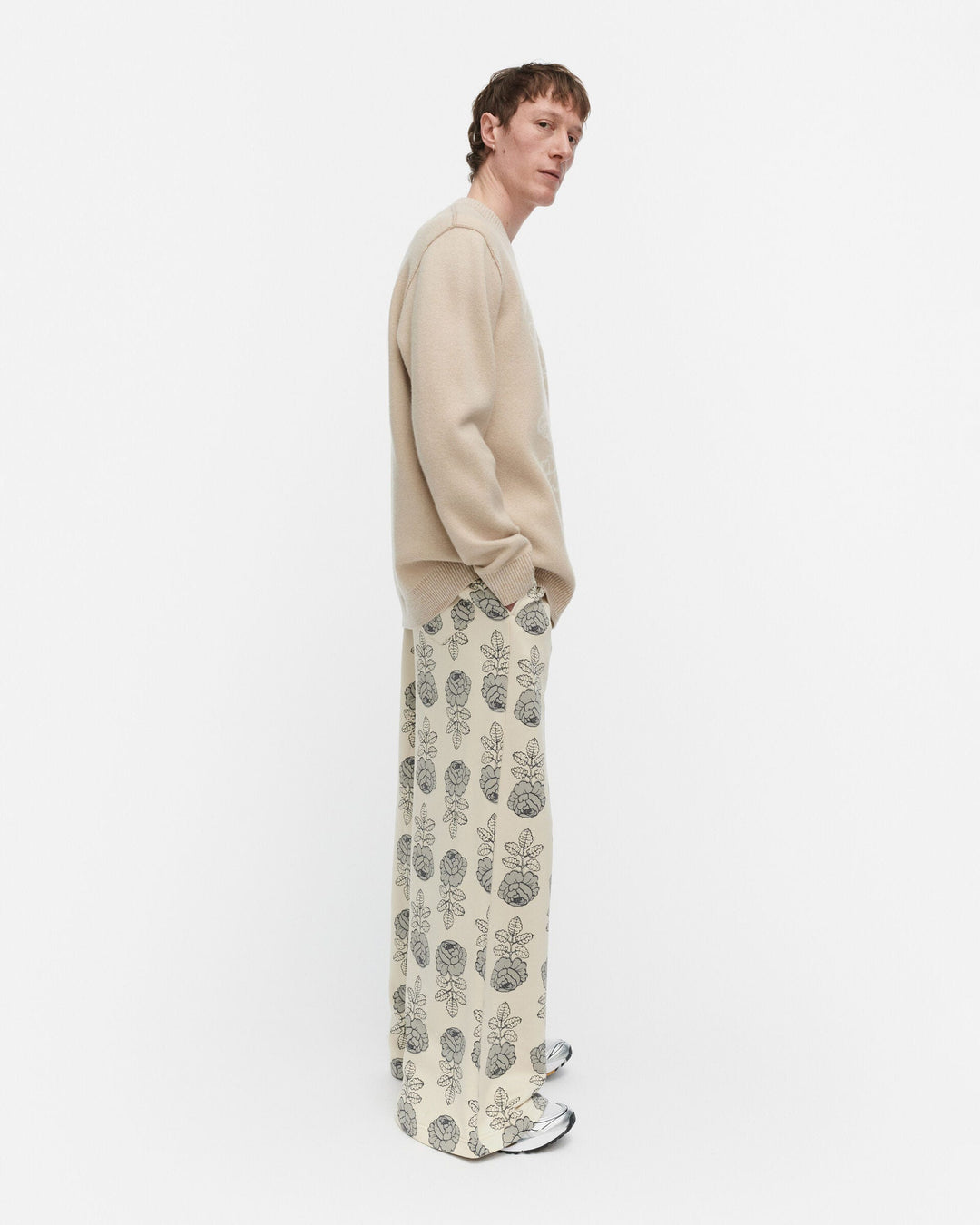 ruusut vihkiruusu knitted wool pullover - cream