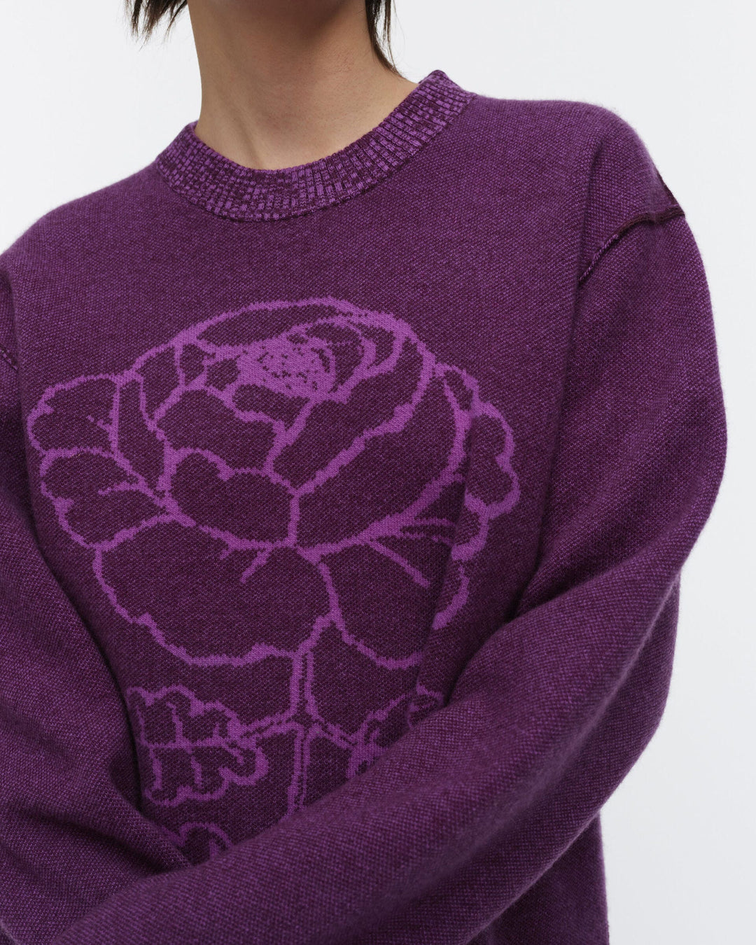 ruusut vihkiruusu knitted wool pullover - indigo