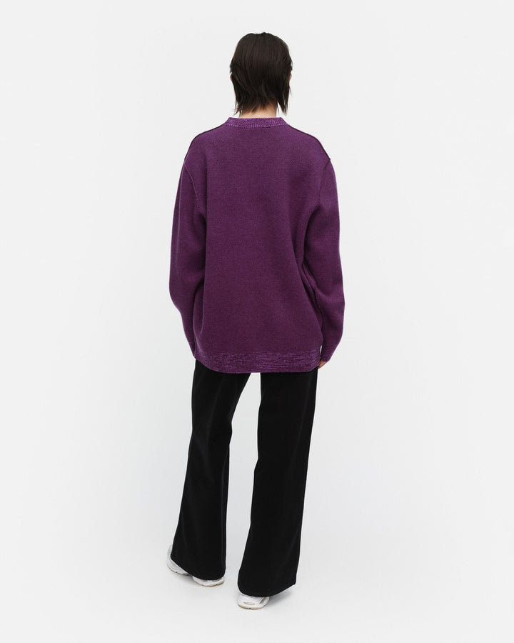 ruusut vihkiruusu knitted wool pullover - indigo
