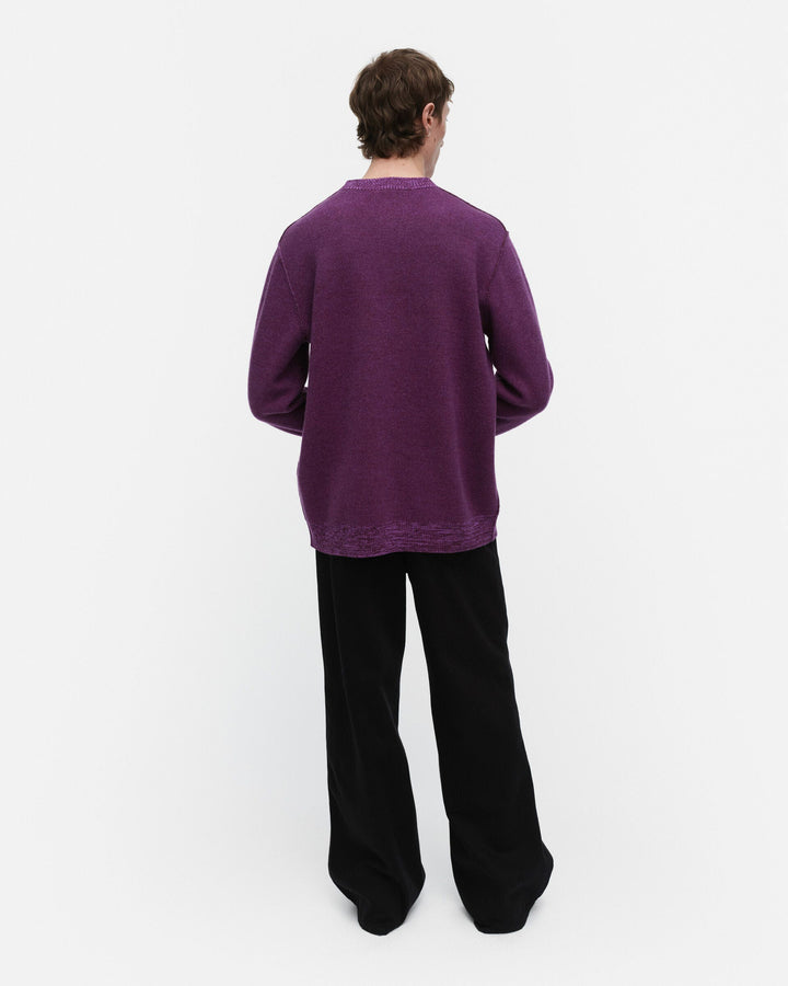 ruusut vihkiruusu knitted wool pullover - indigo