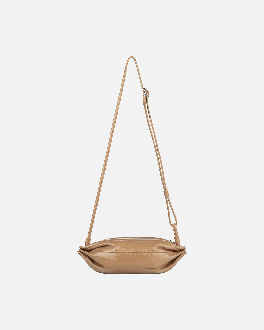 pikku karla patent leather bag - tan
