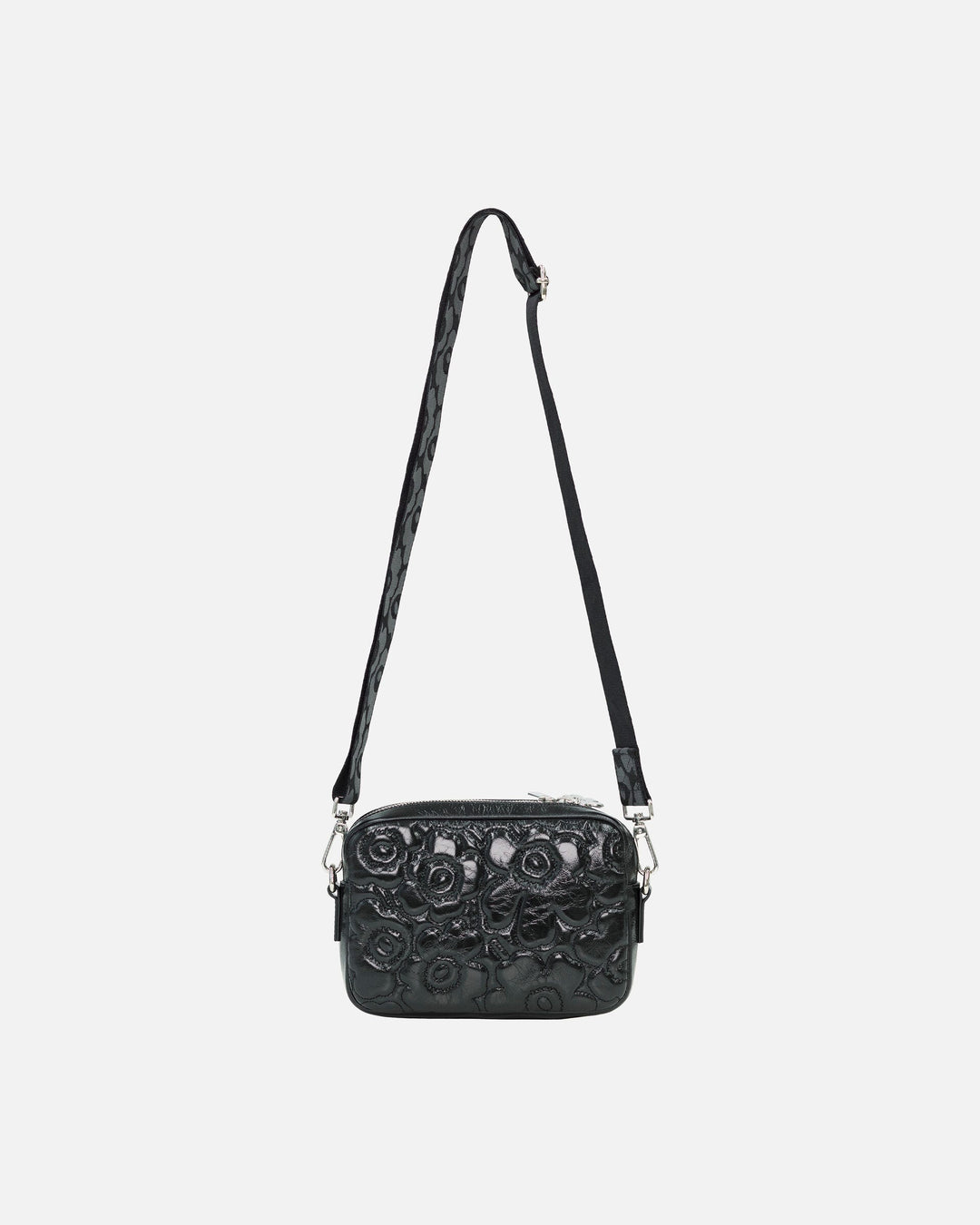 soft gratha unikko shoulder bag - gloss black