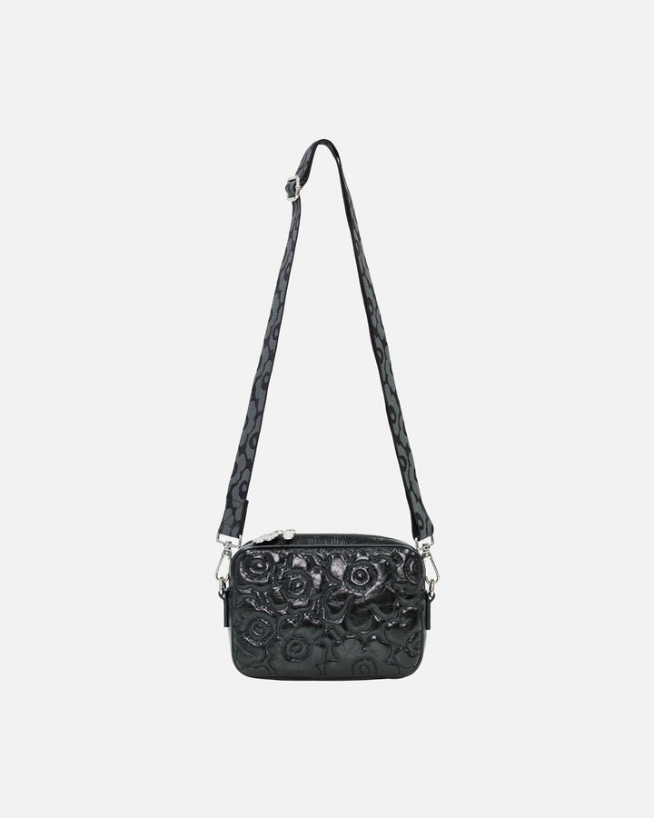 soft gratha unikko shoulder bag - gloss black