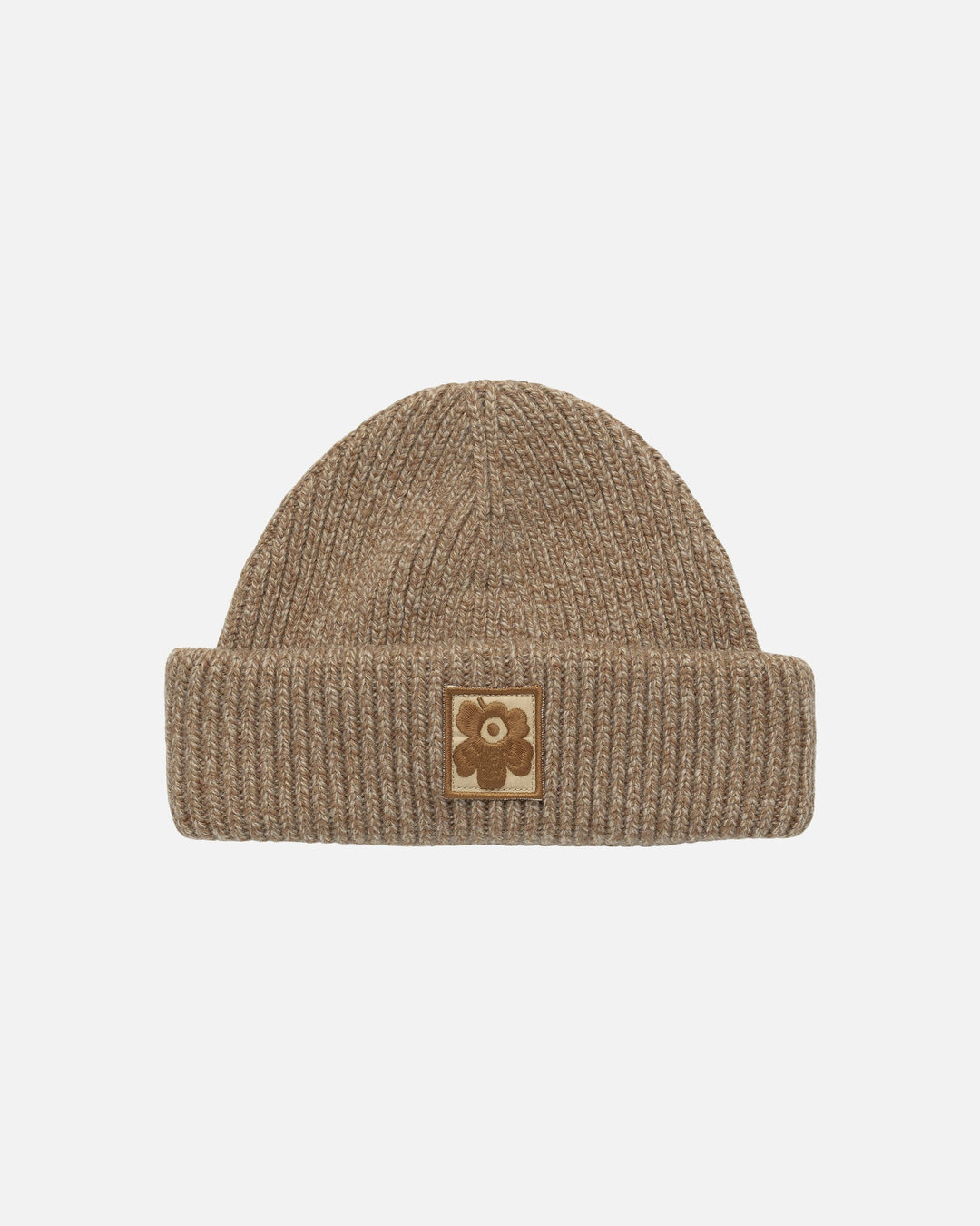 kioski roihua solid knitted toque - brown