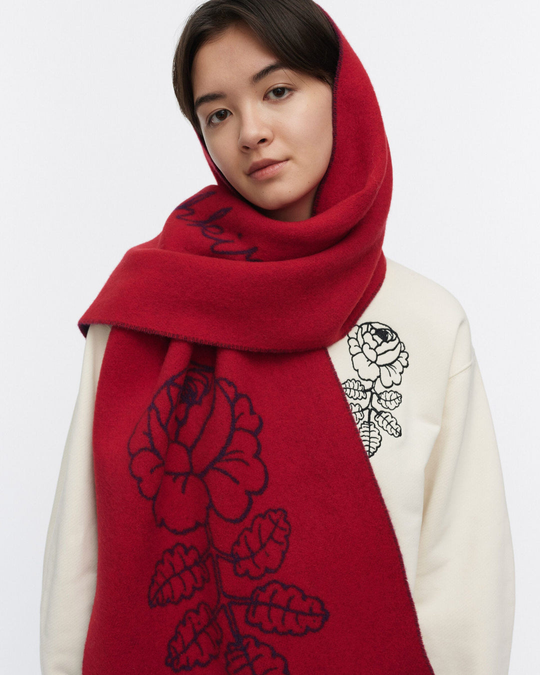 kioski sävellys vihkiruusu scarf - red