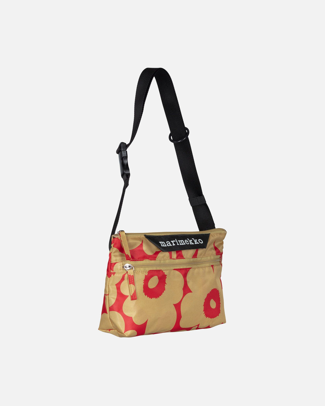 neat small crossbody unikko - red/tan