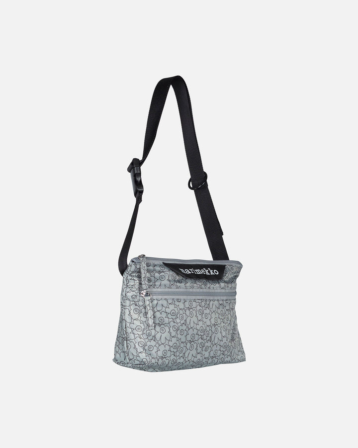 neat small crossbody piirto unikko - grey