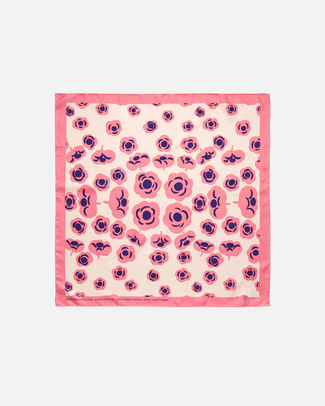 lauhtua tumma silk scarf - pink/cream