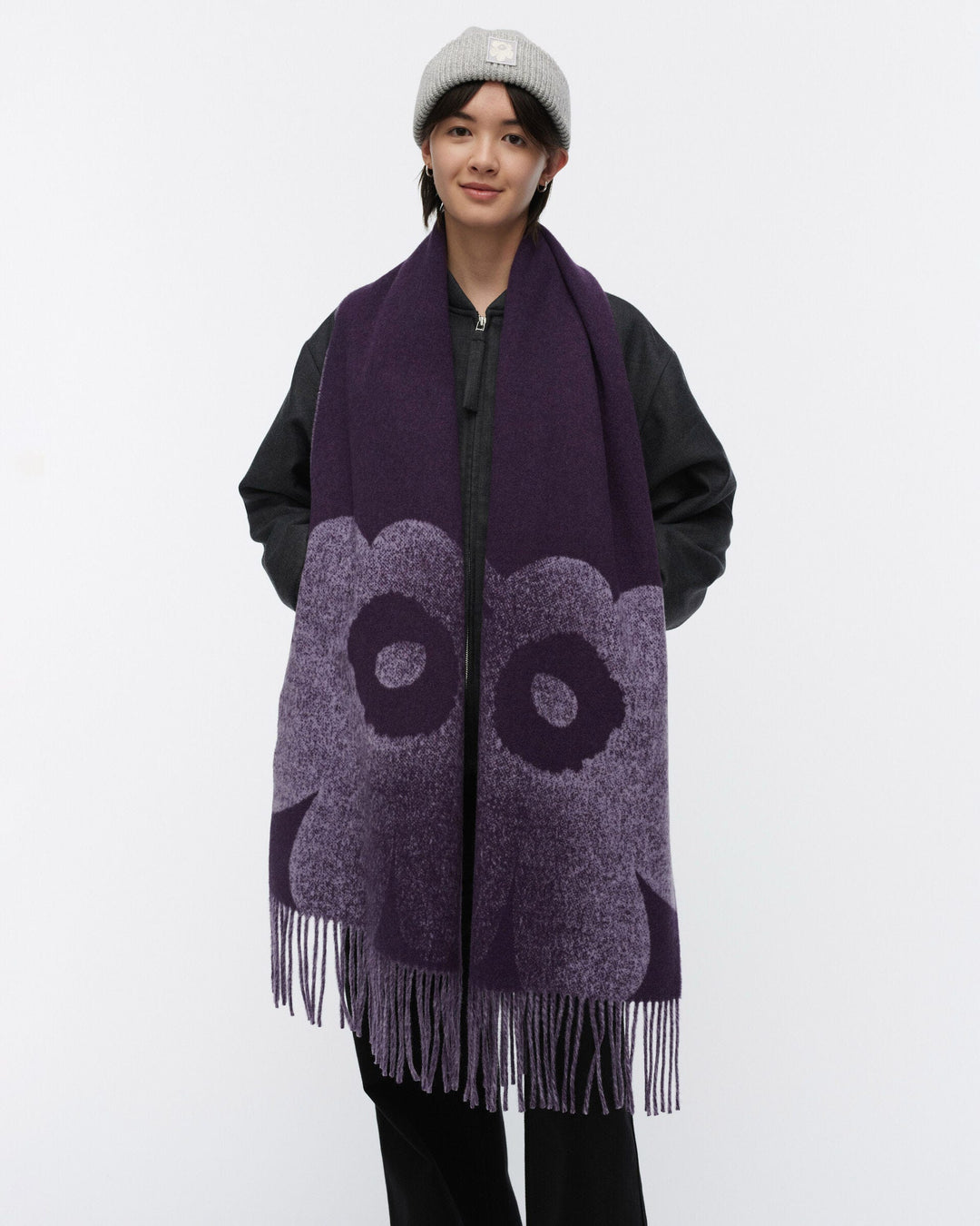 kioski onnekas unikko scarf - indigo