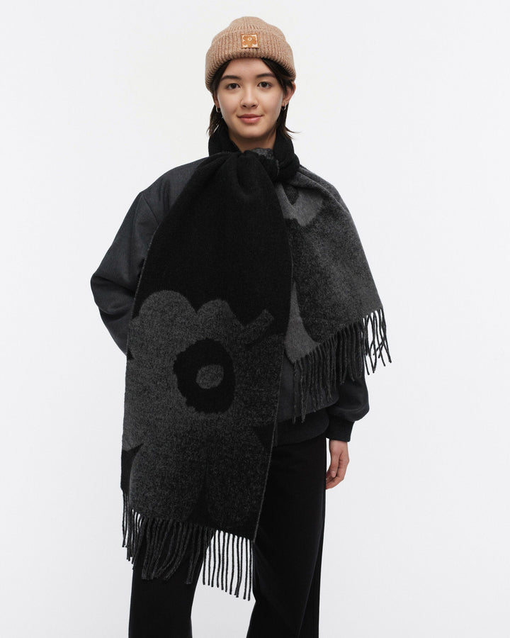 kioski onnekas unikko scarf - black