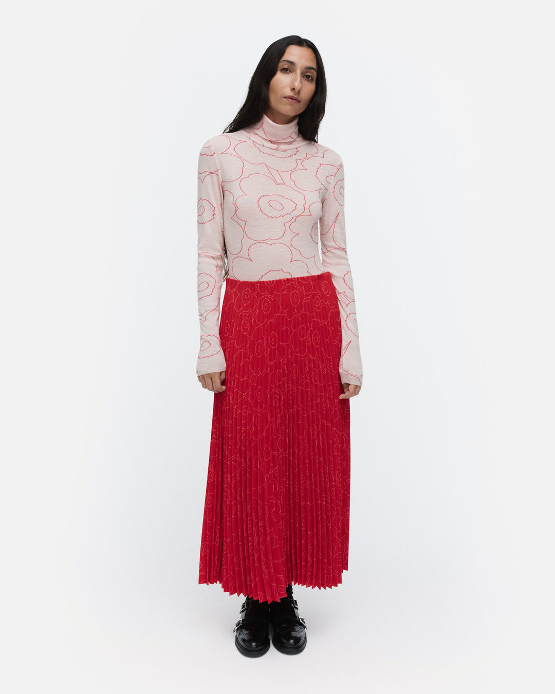 vilina piirto unikko wool turtleneck shirt