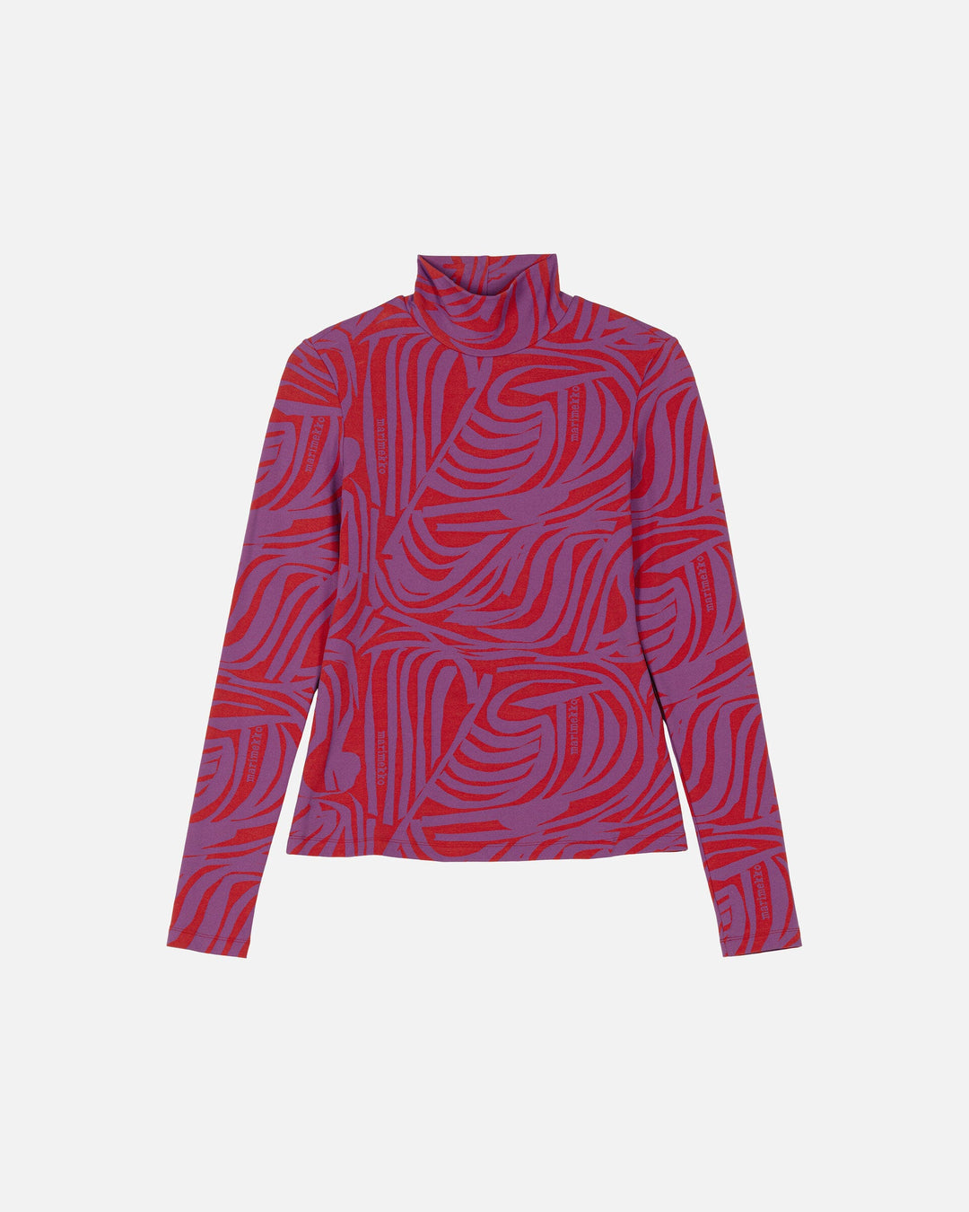 jäkälä jokuraita logo turtleneck shirt - red/purple
