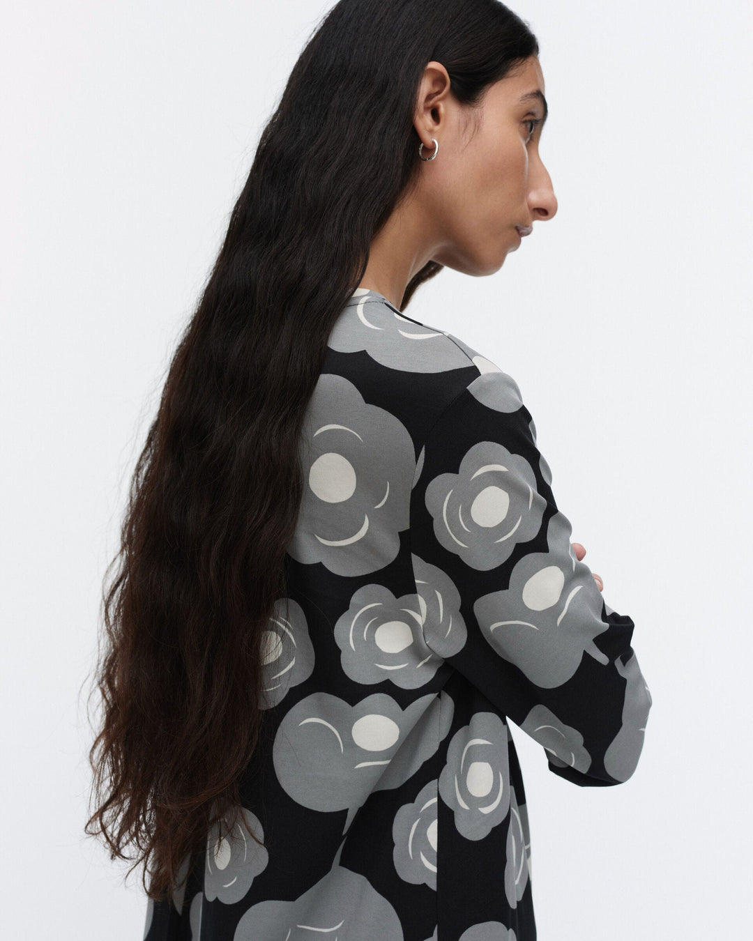 lehtokielo tumma jersey dress