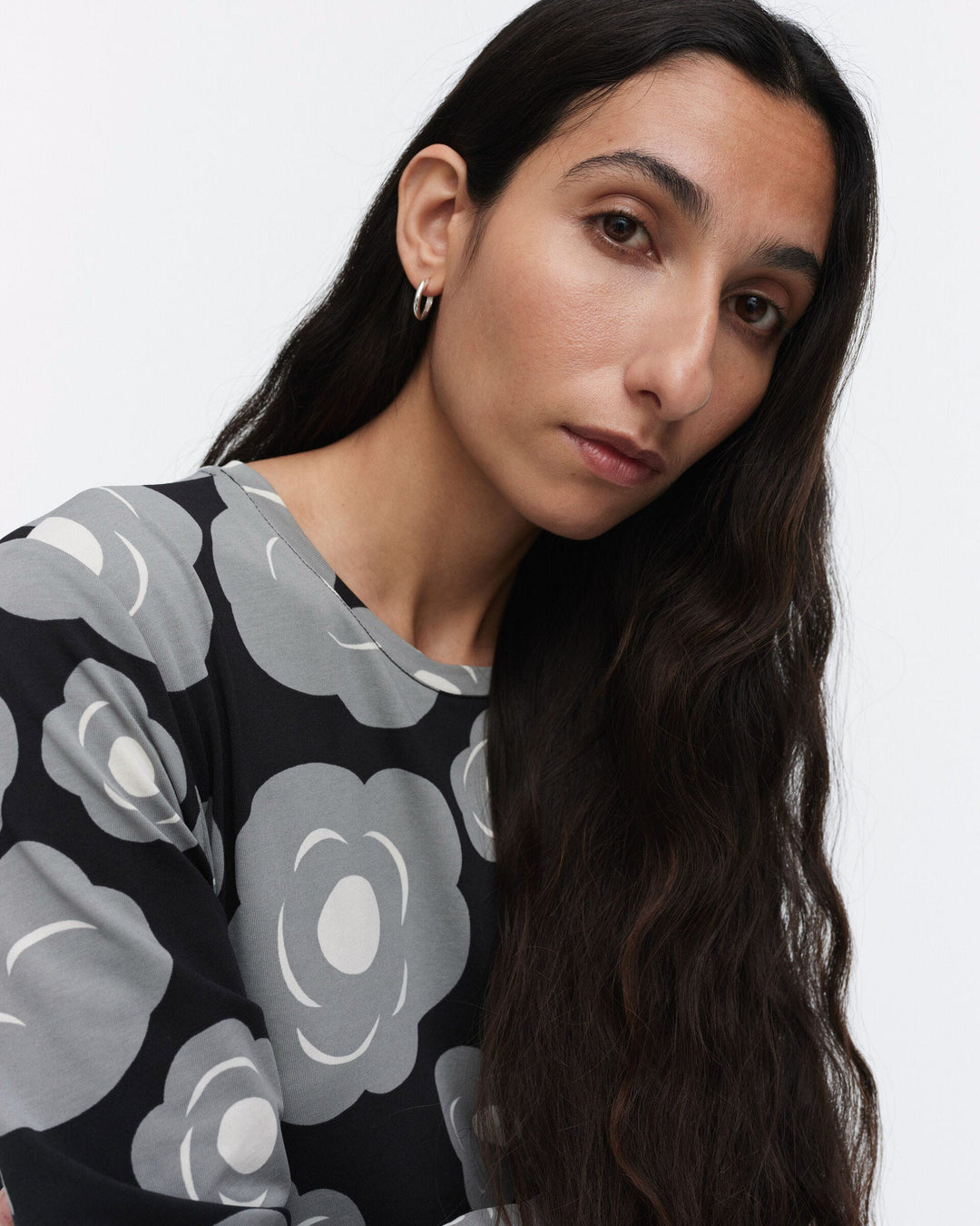 lehtokielo tumma jersey dress