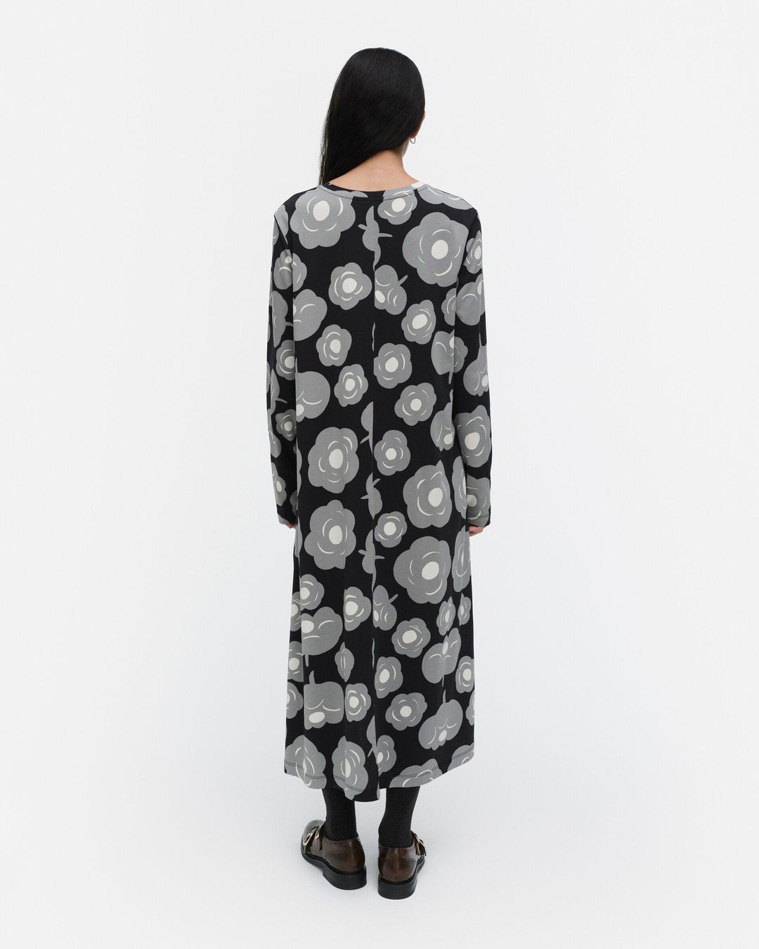 lehtokielo tumma jersey dress