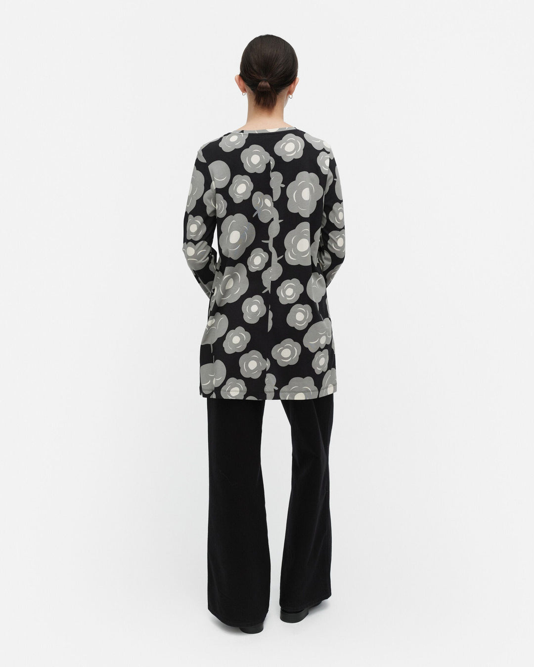 kevät tumma jersey tunic