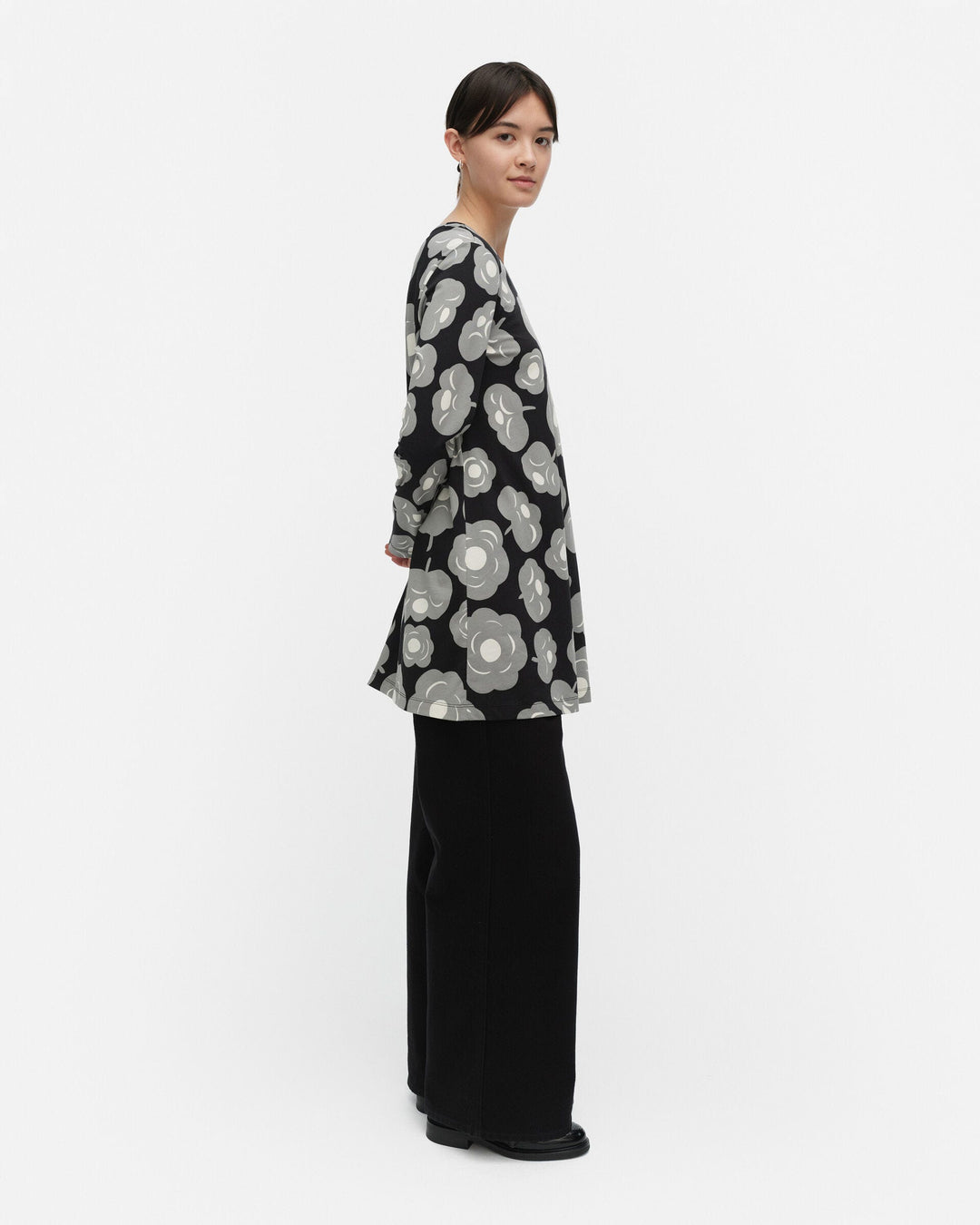 kevät tumma jersey tunic