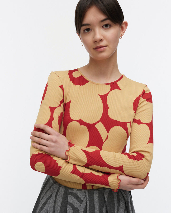 floraali unikko jersey shirt - red