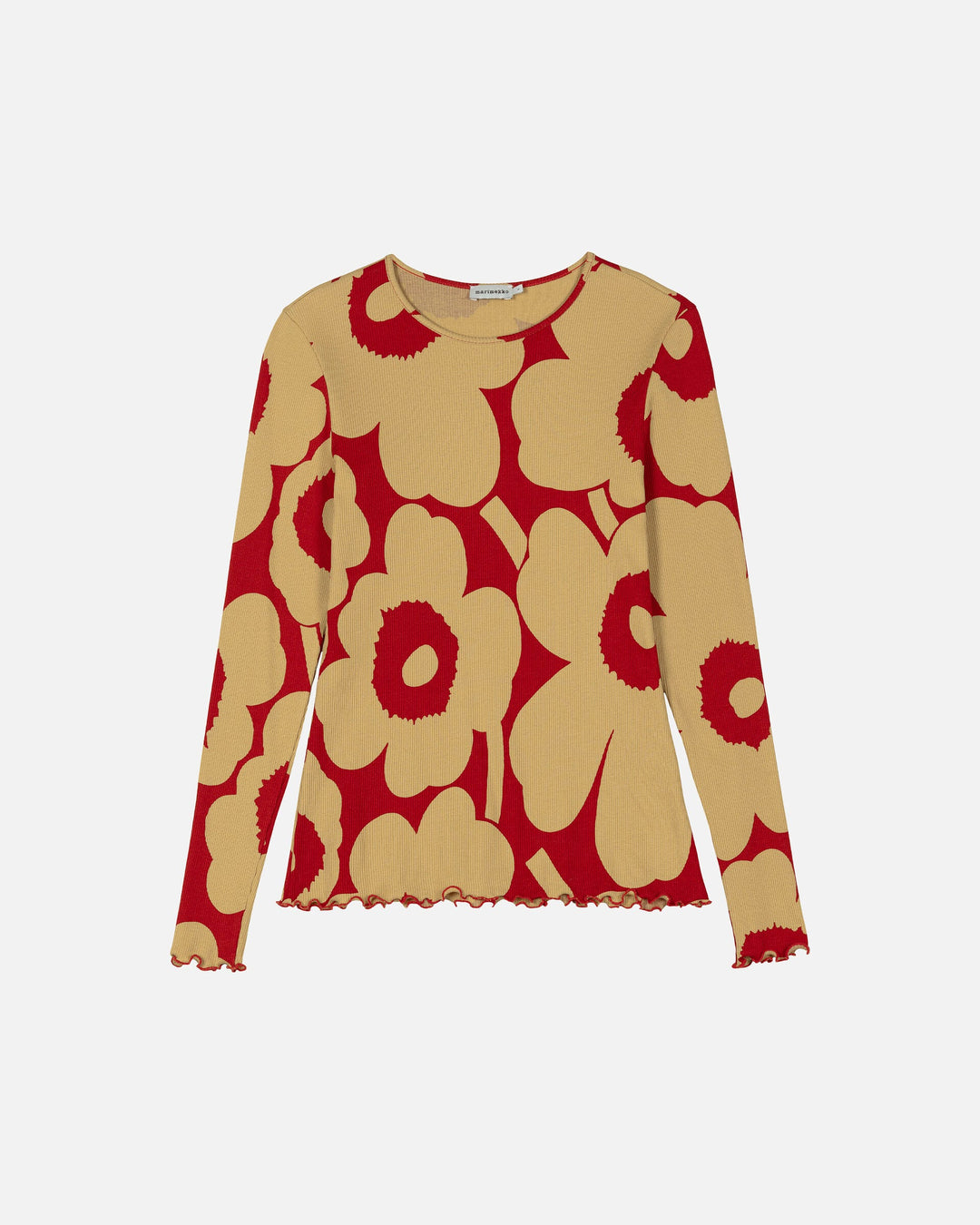floraali unikko jersey shirt - red