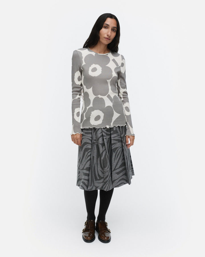 floraali unikko jersey shirt - grey