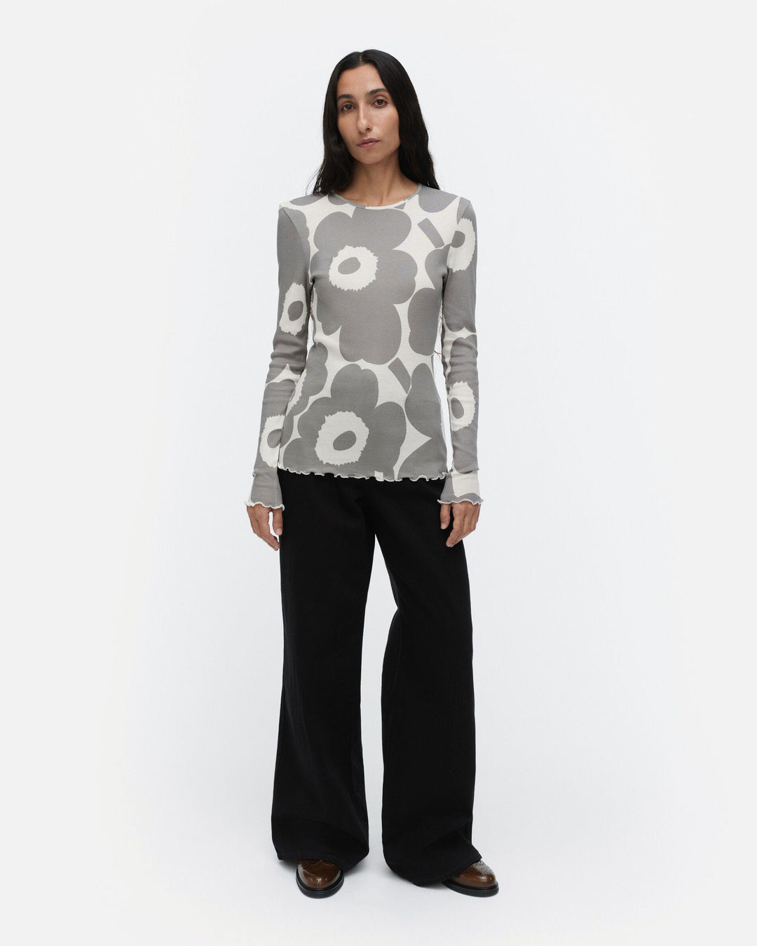 floraali unikko jersey shirt - grey