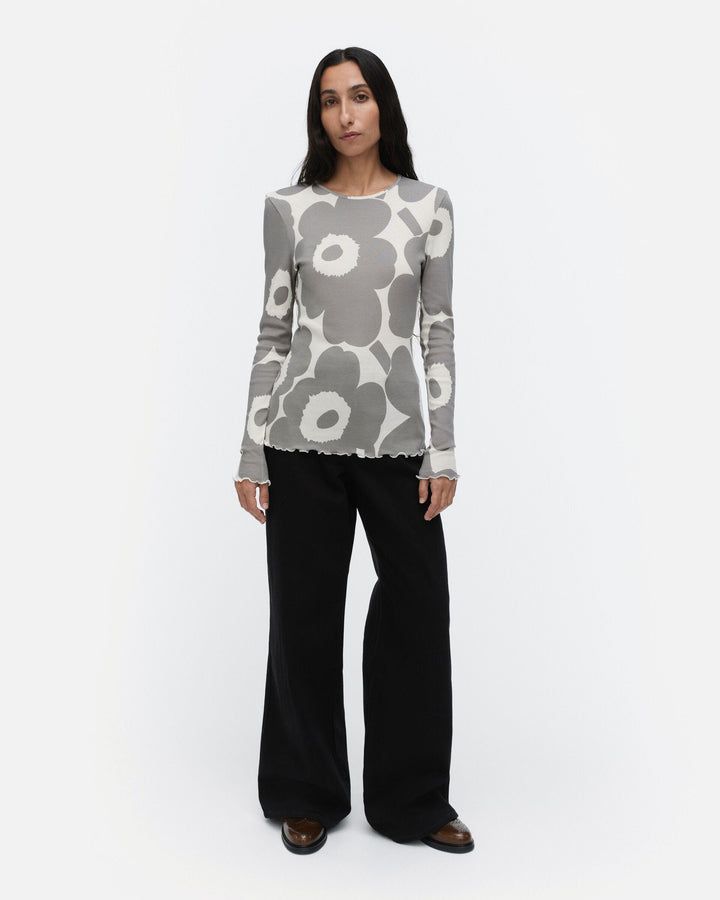 floraali unikko jersey shirt - grey