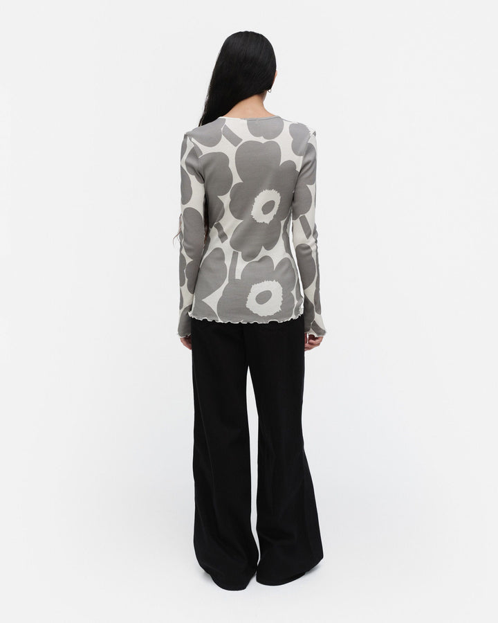 floraali unikko jersey shirt - grey