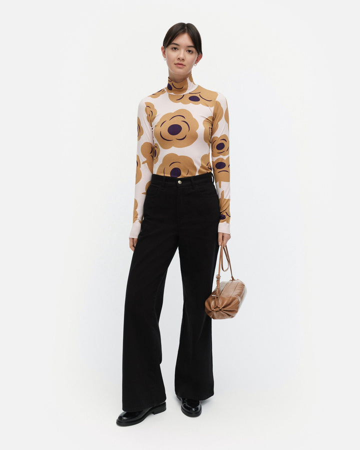 armas tumma turtleneck shirt - off-white/brown