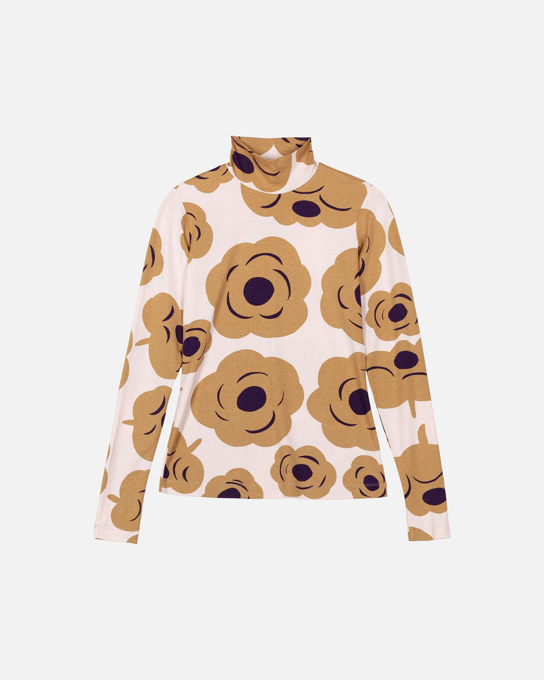 armas tumma turtleneck shirt - off-white/brown