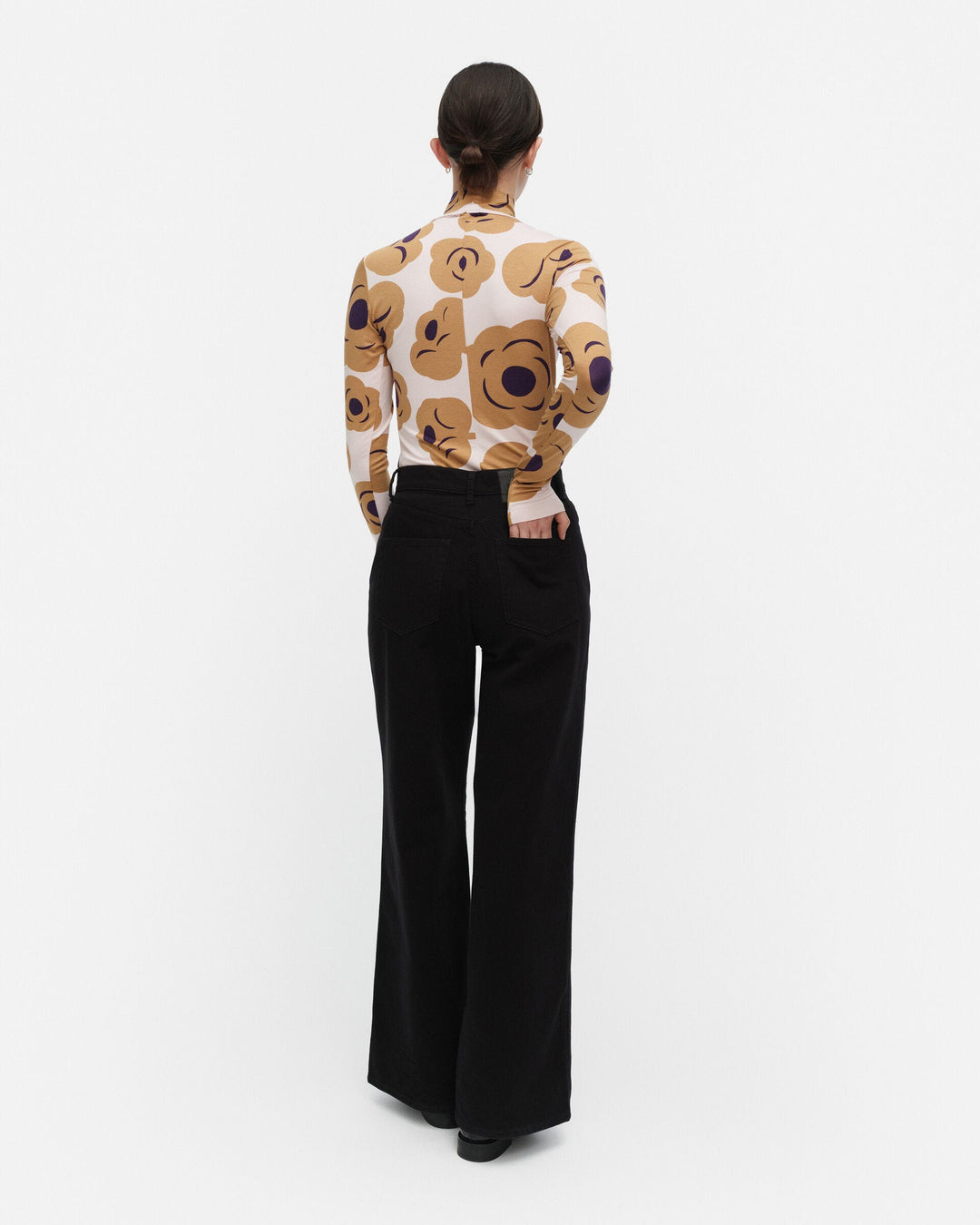 armas tumma turtleneck shirt - off-white/brown