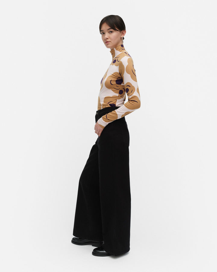armas tumma turtleneck shirt - off-white/brown