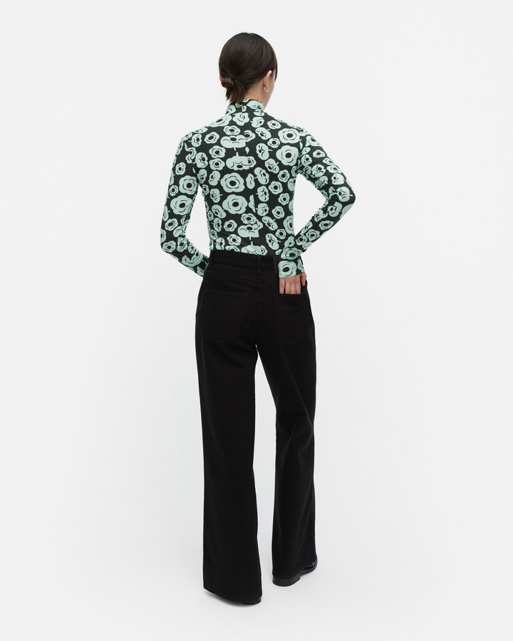 armas tumma turtleneck shirt - dark green/turquoise