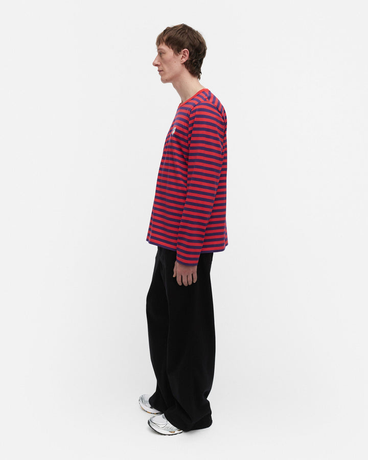kioski tasaraita unisex jersey longsleeve shirt - red/blue