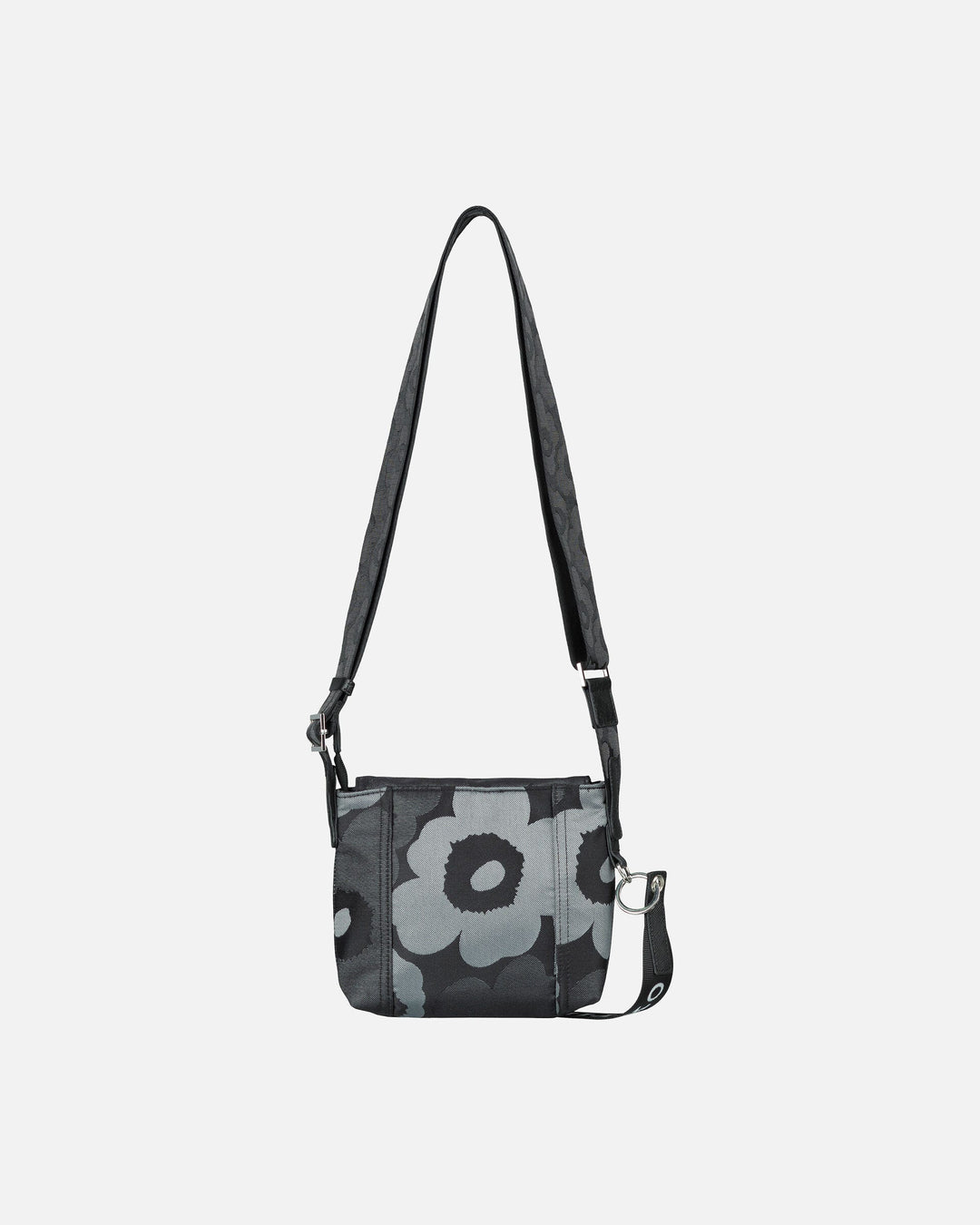 mini messenger unikko - black / grey
