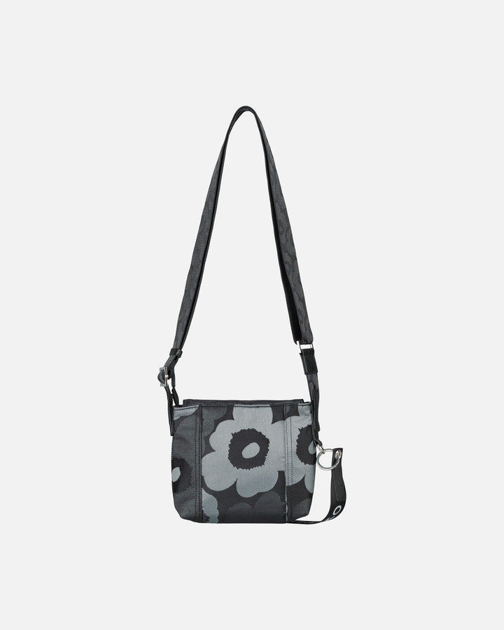 mini messenger unikko - black / grey