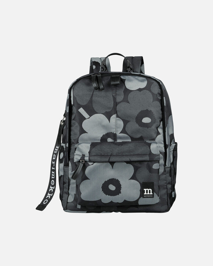zip top backpack unikko - black / grey
