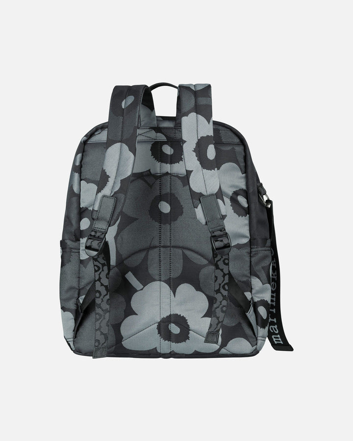 zip top backpack unikko - black / grey