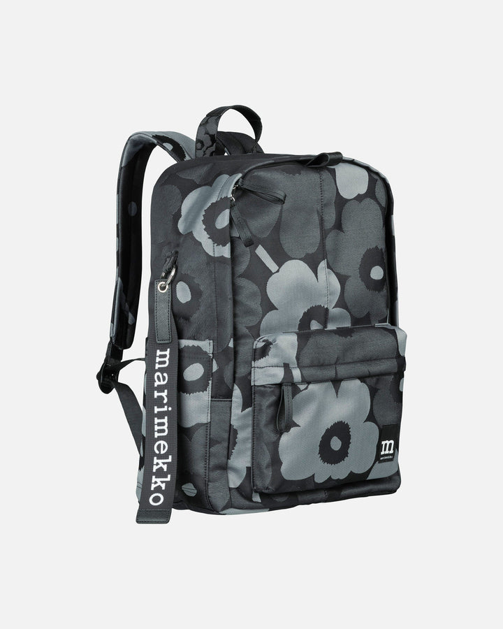 zip top backpack unikko - black / grey