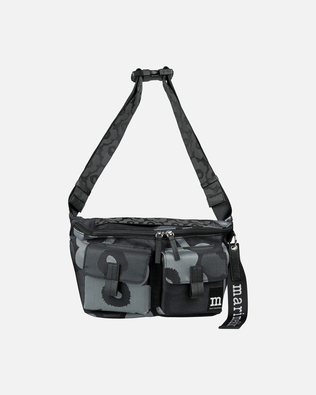 sling bag M unikko black / grey - shoulder bag