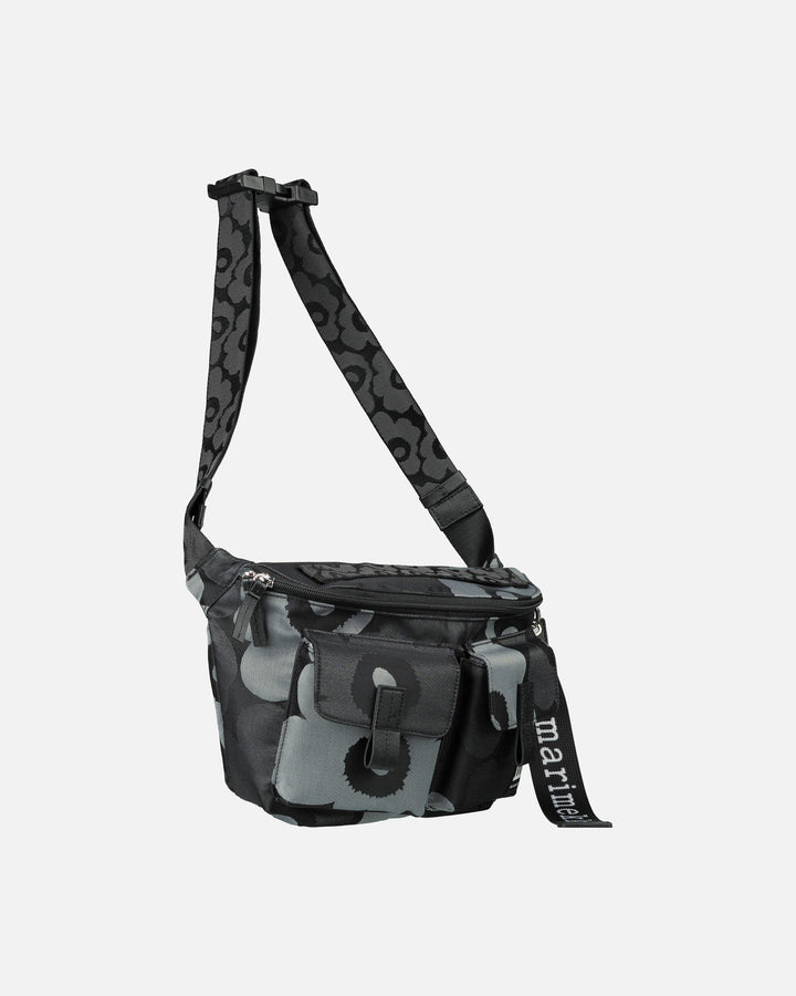 sling bag M unikko black / grey - shoulder bag