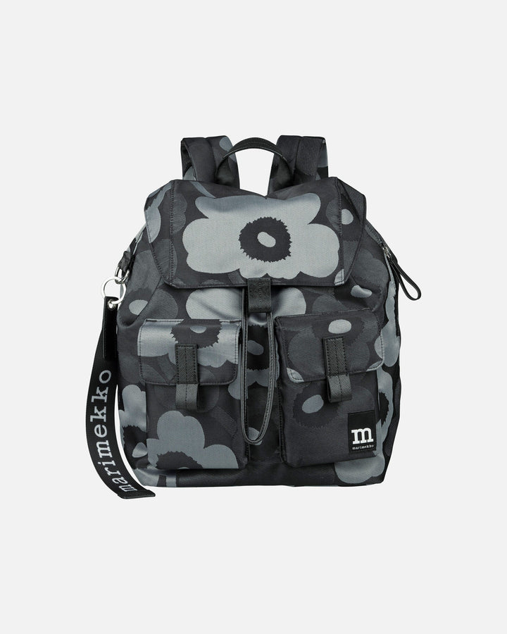 everything backpack L unikko - black / grey