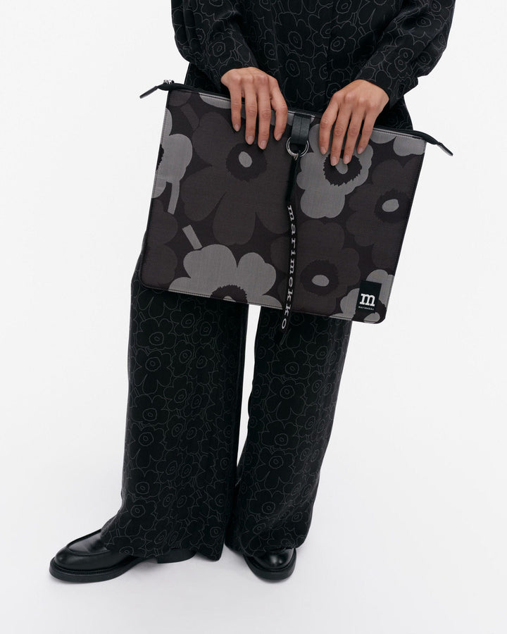 unikko laptop sleeve 15" - black / grey